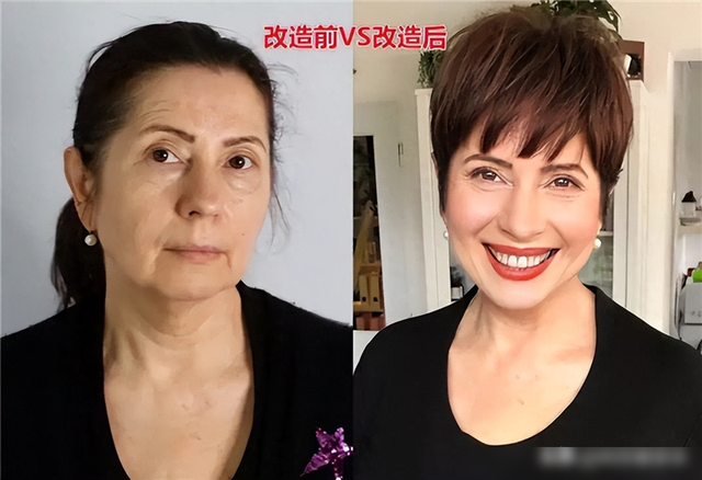 六七十歲女人，“剪短發(fā)”還是“扎發(fā)”？看素人就知道，差別太大