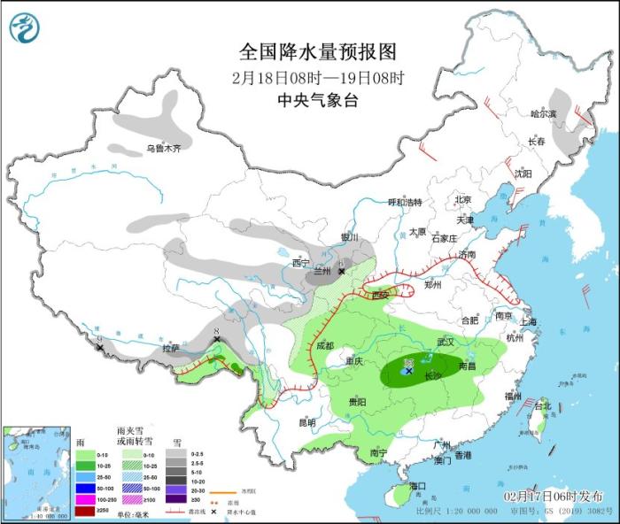 冷空氣繼續(xù)影響中東部地區(qū) 西南地區(qū)東部至長江中下游地區(qū)多陰雨
