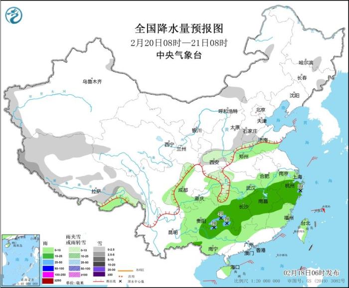 中央氣象臺(tái)：西南地區(qū)東部至長(zhǎng)江中下游地區(qū)多陰雨