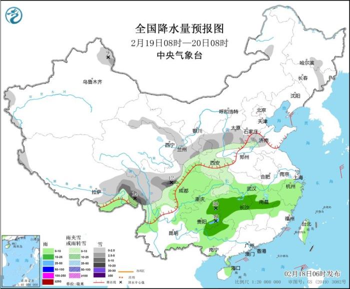 中央氣象臺(tái)：西南地區(qū)東部至長(zhǎng)江中下游地區(qū)多陰雨