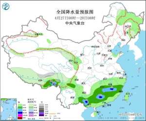 江南華南多降水過程 青海西藏等地有雨雪天氣