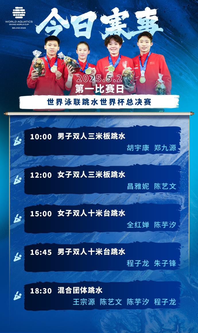 中國隊奪跳水世界杯總決賽首金